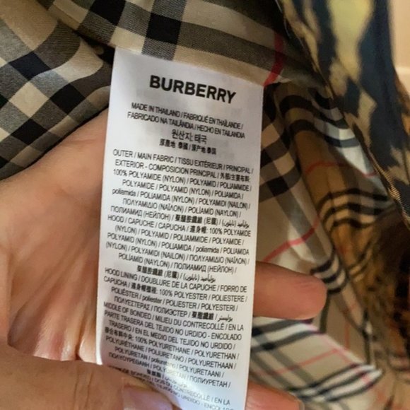 NWT ~ BURBERRY LEOPARD PRINT HOODED RAINCOAT sz 10 - Picture 8 of 15